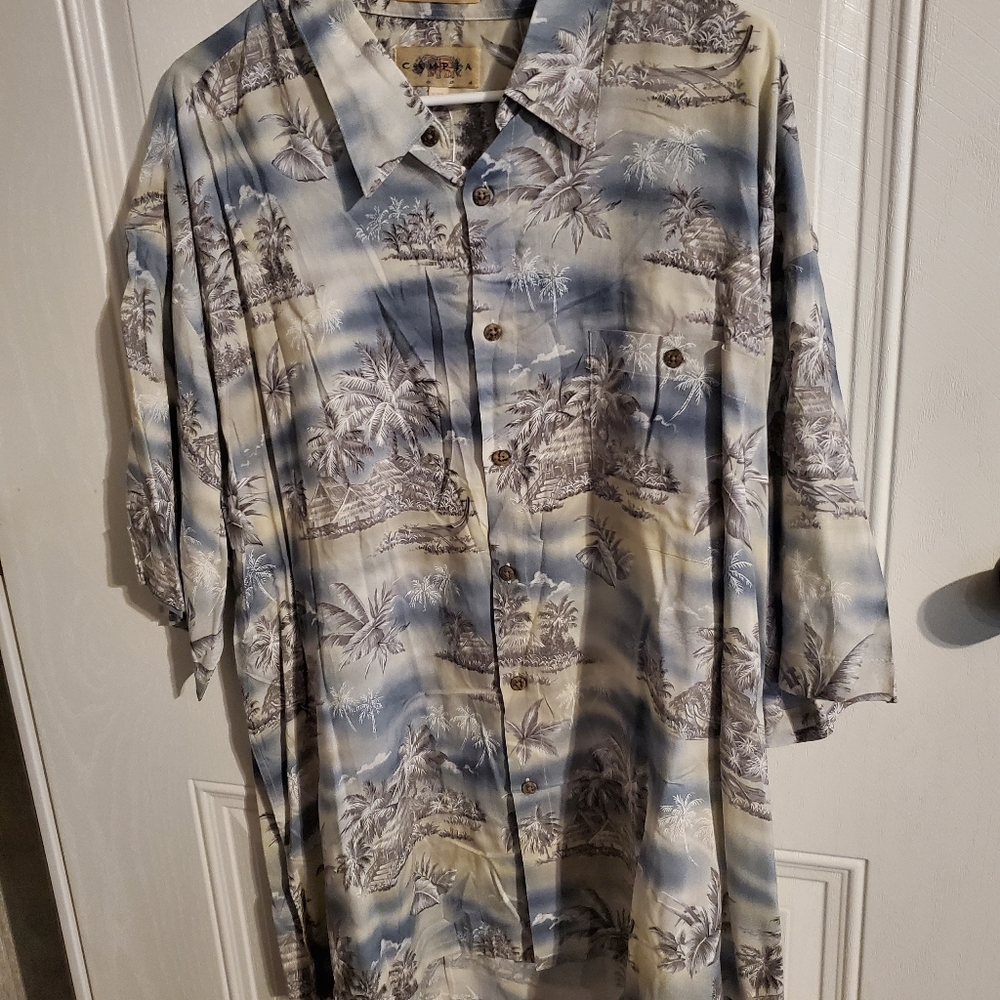 (NEW) Men's Short-Sleeve Button-Down Shirt